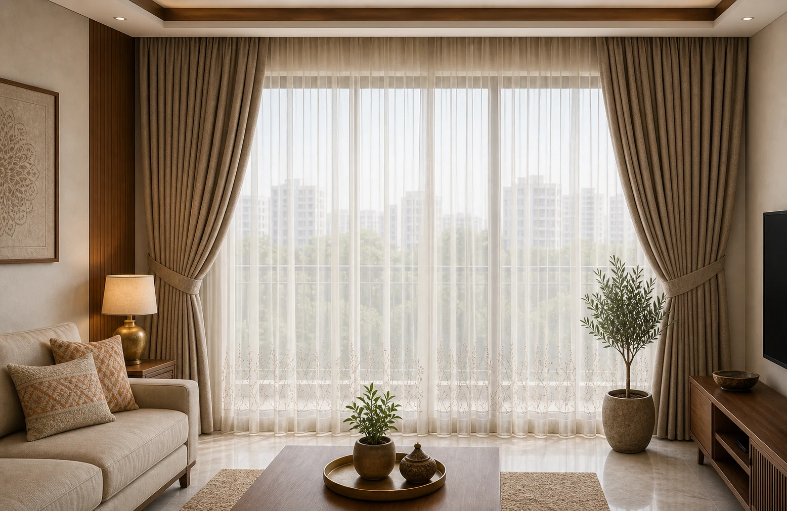 Designer Window Curtains Ahmedabad image